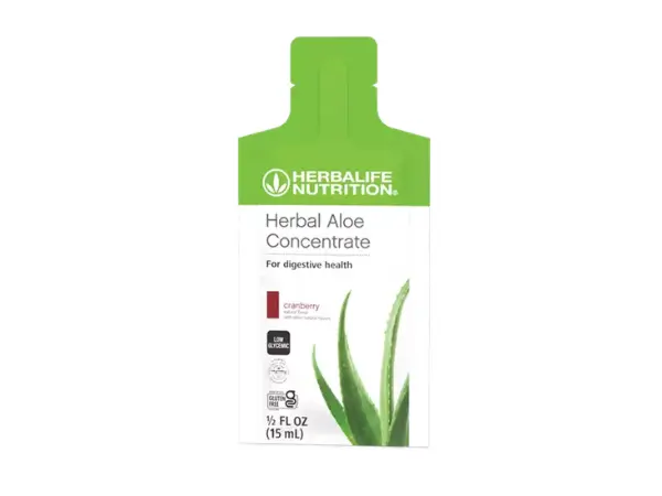 Herbalife Herbal Aloe Concentrate Cranberry Packets | Official Store Herbalife Herbal Aloe Concentrate Cranberry single-serve packets USA