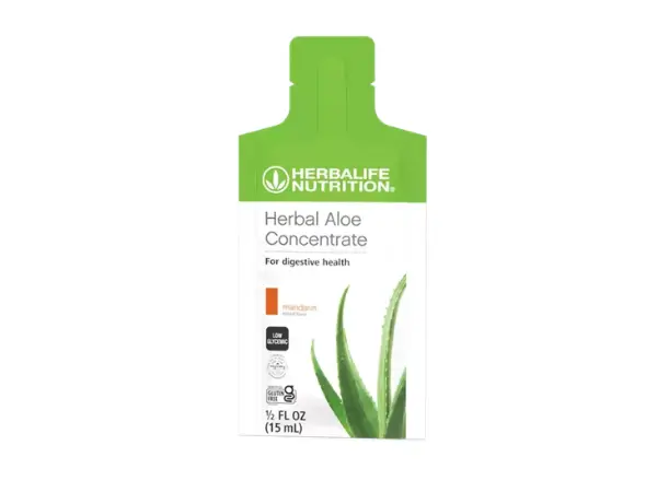 Herbalife Herbal Aloe Concentrate Mandarin Packets | Official Store Herbalife Herbal Aloe Concentrate Mandarin single-serve packets USA