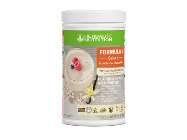 Herbalife Fórmula 1 Select Sabor Natural de Vainilla batido USA