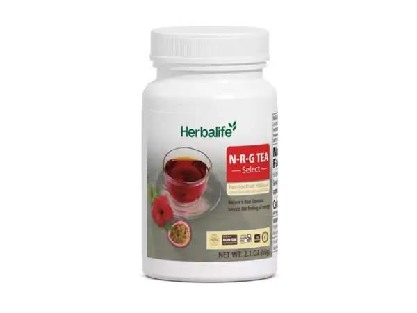 Herbalife N-R-G Tea Select Passionfruit Hibiscus | Official USA Store Herbalife N-R-G Tea Select Passionfruit Hibiscus 60 servings SKU 293K