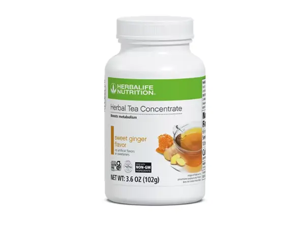 Herbalife Tea Sweet Ginger Caffeine-Free | Official USA Store Herbalife Herbal Tea Concentrate Sweet Ginger Caffeine-Free 3.5oz 60 servings SKU 2121
