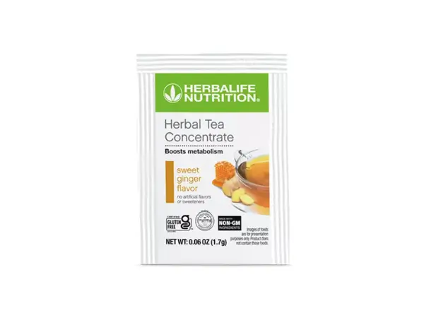 Herbalife Tea Sweet Ginger CF Packets | Official USA Store Herbalife Tea Sweet Ginger Caffeine-Free Packets 30 packets SKU 240K