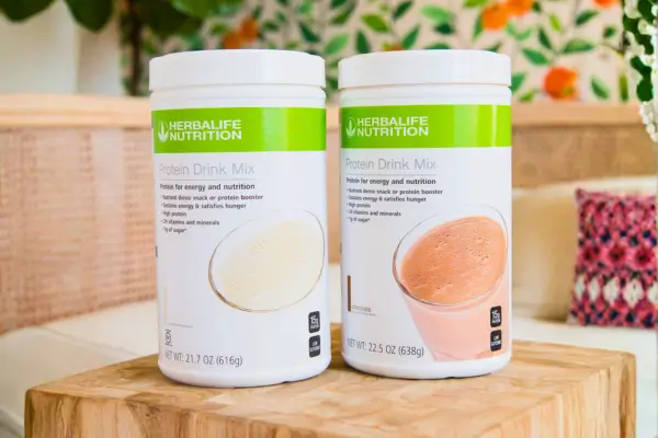 Herbalife protein drink mix and protein booster supplements for muscle support